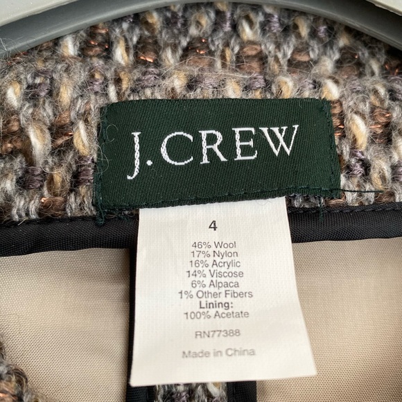 J.Crew Brown Tweed Jacket - Picture 4 of 8